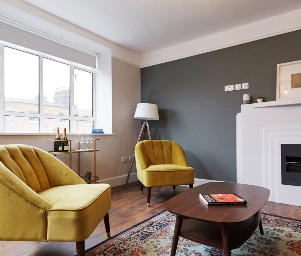 Node Living Fitzwilliam Square - Coliving Room Premium - Living Room