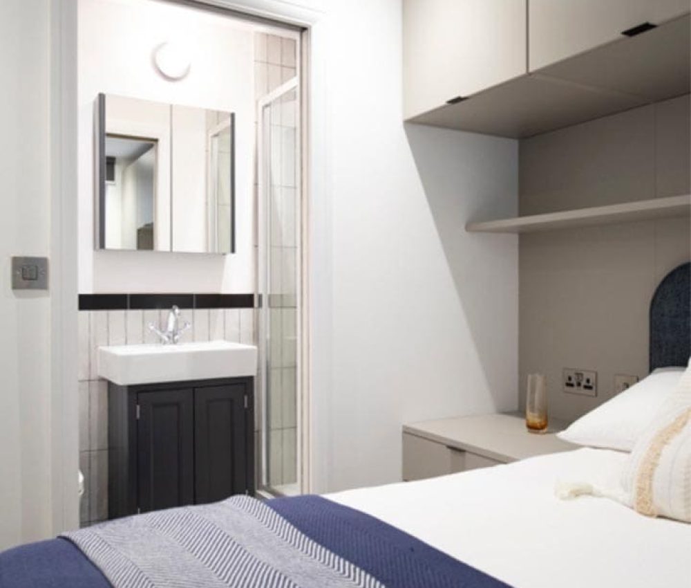 Node London Brixton - 1 Bed Apt Bedroom_Shower 4 WM