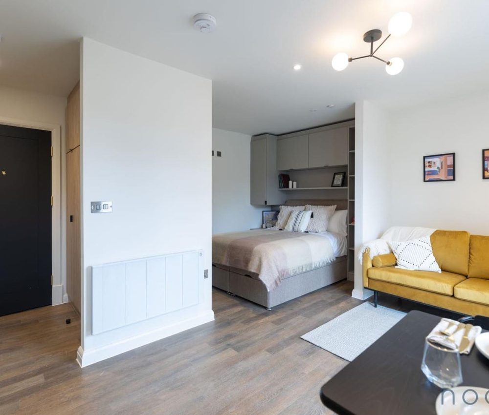 Node London Brixton - Apt 04 - Entrance - Living Room - Bedroom -1 WM