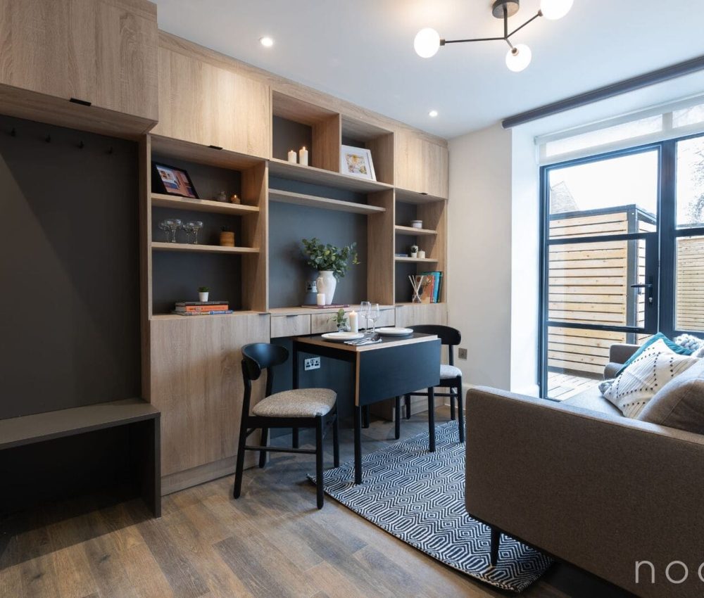 Node London Brixton - Apt 07 - Living Room - Dining Room-1 WM