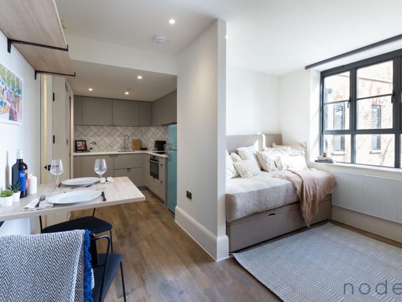 Node London Brixton - Apt 49 - Kitchen - Dining Room - Living Room-1 WM