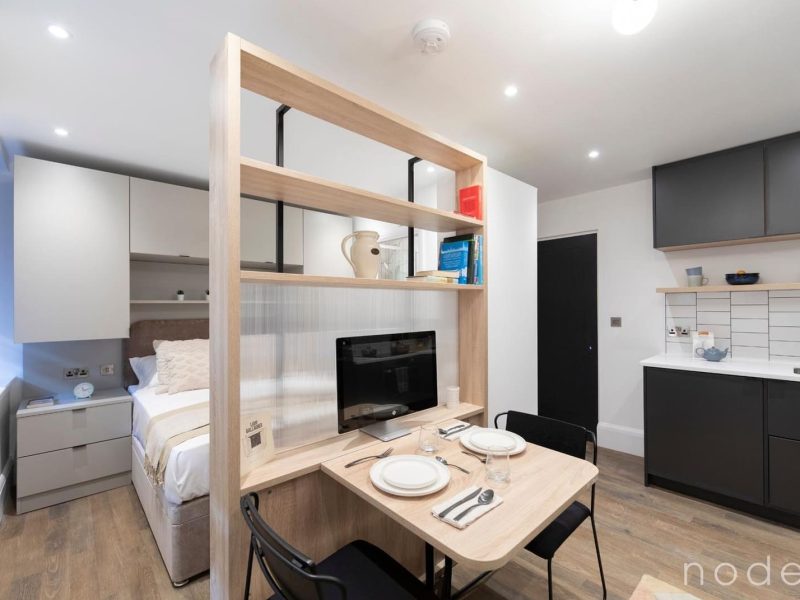 Node London Brixton - Studio_ Kitchen_Living Room_Bedroom WM